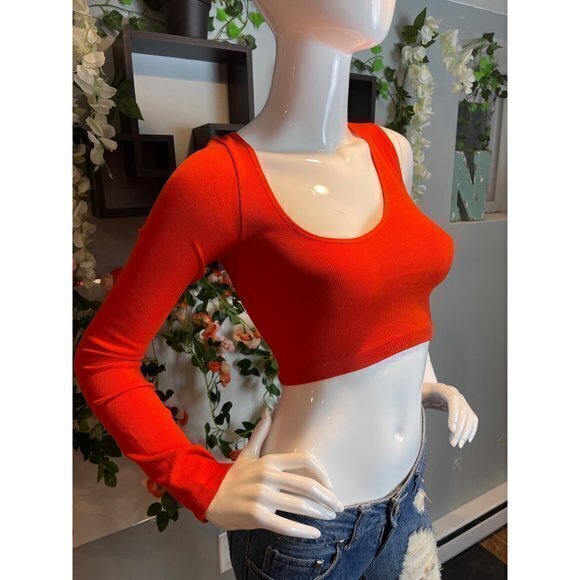 Anwnd One Shoulder‎ Orange Top Size M RefFNB - Picture 9 of 12
